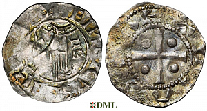 Денарий, Германия, Нижняя Лотарингия, Heinrich II (1002-1024), м.д. Deventer, Ilisch 2000, 1.8