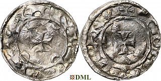 Денарий, Дания, Canute IV (1080-1086), м.д. Lund, Hbg. 3