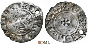 Денарий, Англия, Æthelred II (978-1016), м.д. Winchester, монетарий Ælfsige, North 777