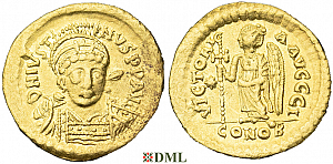 Солид, Византия, Justin I (518-527), м.д. Constantinople