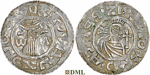 Денарий, Чехия, Boleslav II (972/973-999), м.д. Prague, Šmerda 1996, 44