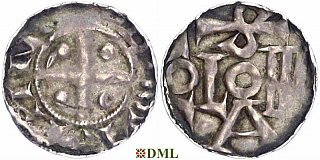 Денарий, Германия, Саксония, Anonymous bishop, м.д. Soest, Dbg. 
