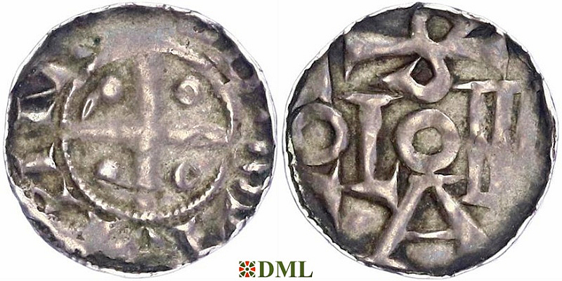 Денарий, Германия, Саксония, Anonymous bishop, м.д. Soest, Dbg. 