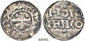 Денарий, Германия, Нижняя Лотарингия, Otto I (936-962), м.д. Huy, Ilisch 2014, 33.2