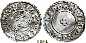 Денарий, Англия, Æthelred II (978-1016), м.д. York, монетарий Arnthor, North 777