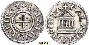 Денье, Каролинги, Lothaire I (817-855), м.д. Le Palais, Depeyrot 745