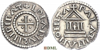 Денье, Каролинги, Lothaire I (817-855), м.д. Le Palais, Depeyrot 745