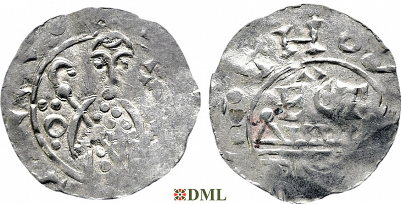 Денарий, Германия, Нижняя Лотарингия, Wilhelm de Ponte (1054-1076), м.д. Utrecht, Ilisch 2000, 10.9