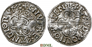 Денарий, Англия, Cnut (1016-1035), м.д. Oxford, монетарий Eadwine, North 781
