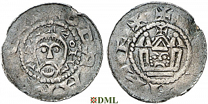 Денарий, Германия, Саксония, Udo II (1057-1082), м.д. Stade, Dbg. 1846 a