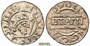 Денарий, Германия, Нижняя Лотарингия, Bruno III (1050-1057), м.д. Dokkum, Ilisch 2000, 21.22