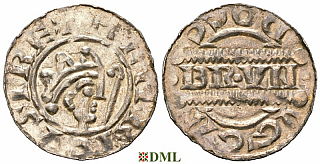 Денарий, Германия, Нижняя Лотарингия, Bruno III (1050-1057), м.д. Dokkum, Ilisch 2000, 21.22