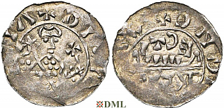 Денарий, Германия, Нижняя Лотарингия, Gf. Floris I (1049-1061), м.д. Leiden, Ilisch 2000 12.6