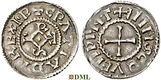 Денье, Каролинги, Charles II (843-877), м.д. Couvin