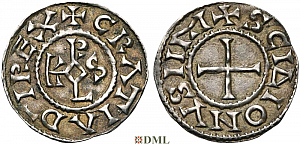 Денарий, Каролинги, Charles le Chauve (840-877), м.д. Saint-Denis, Depeyrot 896