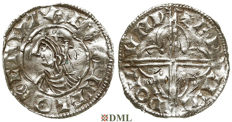 Денарий, Англия, Cnut (1016-1035), м.д. London, монетарий Eadmund, North 781
