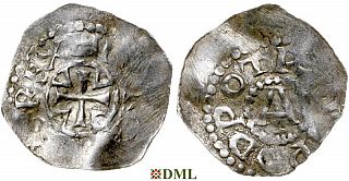 Денарий, Германия, Верхняя Лотарингия, Poppo (1016-1047), м.д. Trier, Dbg. 466