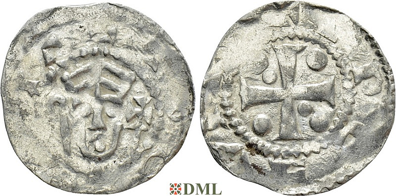 Денарий, Германия, Нижняя Лотарингия, Anonymous bishop, м.д. Zaltbommel, Ilisch 2000, 4.14