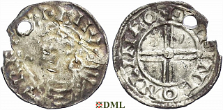 Денарий, Англия, Cnut (1016-1035), м.д. Lincoln, монетарий Lifinc, North 790