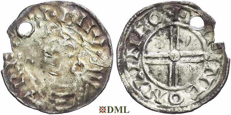 Денарий, Англия, Cnut (1016-1035), м.д. Lincoln, монетарий Lifinc, North 790