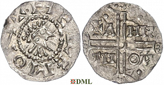 Денарий, Германия, Нижняя Лотарингия, Hermann (1020-1051), м.д. Emden, Dbg. 773