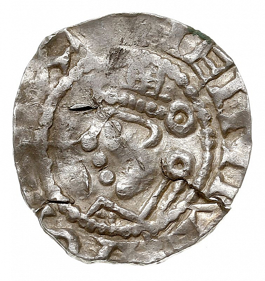 Денарий, Германия, Саксония, Heinrich II (1002-1024), м.д. Dortmund, Dbg. 749