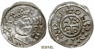Денарий, Германия, Бавария, K. Heinrich II (1014-1024), м.д. Regensburg, монетарий , Hahn 1976, 29b3.6