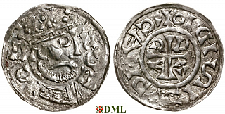 Денарий, Германия, Бавария, Heinrich III (1039-1056), м.д. Regensburg, Hahn 1976, 38A.7