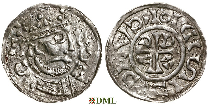 Денарий, Германия, Бавария, Heinrich III (1039-1056), м.д. Regensburg, Hahn 1976, 38A.7