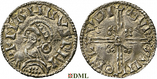 Денарий, Дания, Magnus I (1042-1047), м.д. Lund, Hbg. 6