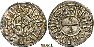Денье, Каролинги, Charles le Chauve (840-877), м.д. Rennes, Depeyrot 856