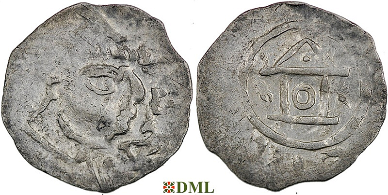 Денарий, Германия, Франкония, Meinhard I (1018-1034), м.д. Wurzburg, Dbg. 859