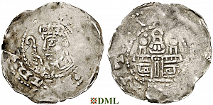 Денарий, Германия, Франкония, Rudhard (1089-1109), м.д. Mainz, Dbg. 817