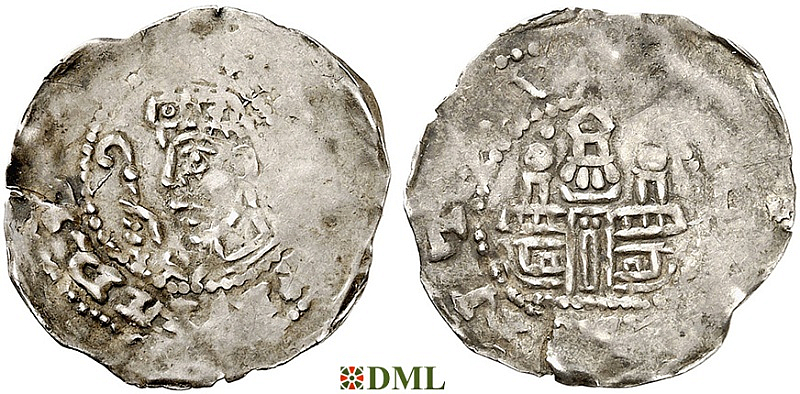 Денарий, Германия, Франкония, Rudhard (1089-1109), м.д. Mainz, Dbg. 817