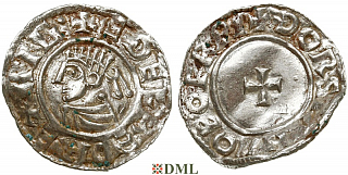 Денарий, Англия, Æthelred II (978-1016), м.д. York, монетарий Thorstan, North 777