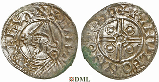Денарий, Англия, Cnut (1016-1035), м.д. Norwich, монетарий Ringulf, North 787