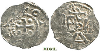 Денарий, Германия, Нижняя Лотарингия, Otto III (983-996), м.д. Dinant, Ilisch 2014, 30.1