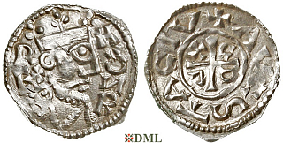 Денарий, Германия, Швабия, K. Konrad II (1027-1039), м.д. Augsburg