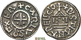Денье, Каролинги, Charles le Chauve (840-877), Unknown mints, Depeyrot 1189