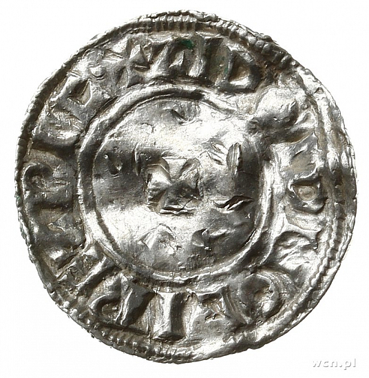 Денарий, Англия, Æthelred II (978-1016), м.д. Ipswich, монетарий Siwold, North 777