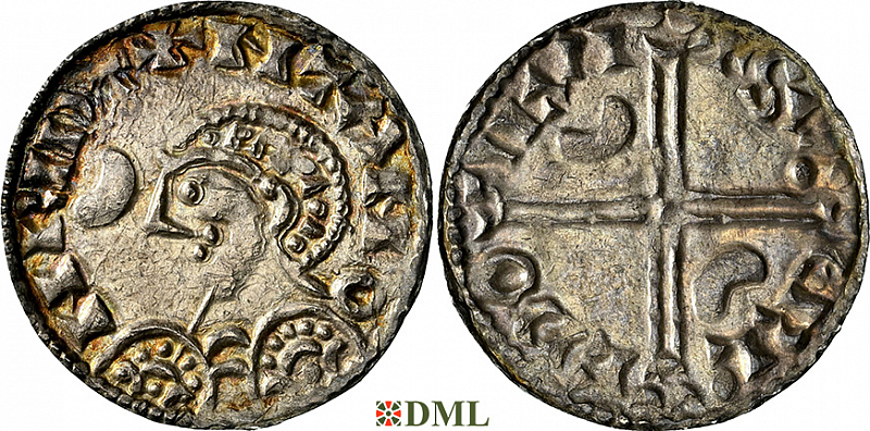 Денарий, Дания, Magnus I (1042-1047), м.д. Lund, Hbg. 1