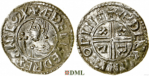 Денарий, Англия, Æthelred II (978-1016), м.д. Winchester, монетарий Æthelstan, North 770