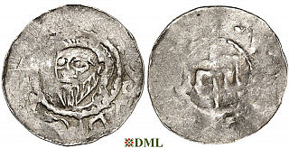 Денарий, Германия, Нижняя Лотарингия, Bernhard II (1011-1059), м.д. Jever, Dbg. 591