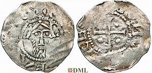 Денарий, Германия, Нижняя Лотарингия, Heinrich III (1036-1056) или Heinrich IV (1056-1106), м.д. Tiel, Ilisch 2000, 9.1