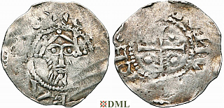 Денарий, Германия, Нижняя Лотарингия, Heinrich III (1036-1056) или Heinrich IV (1056-1106), м.д. Tiel, Ilisch 2000, 9.1