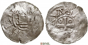 Денарий, Германия, Саксония, Нижняя Саксония, Otto III (983-1002), type OAP