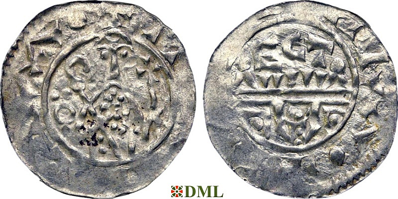 Денарий, Германия, Нижняя Лотарингия, Wilhelm (1054-1076), м.д. Utrecht, Ilisch 2000, 10.11
