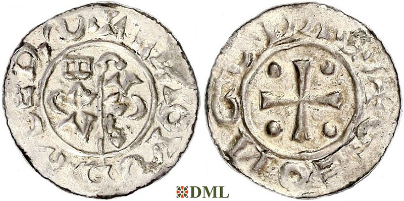 Денарий, Германия, Нижняя Лотарингия, Bernold (1040-1054), м.д. Groningen, Ilisch 2000, 18.3