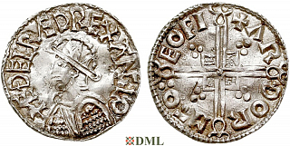 Денарий, Англия, Æthelred II (978-1016), м.д. York, монетарий Arnthor, North 775