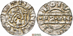 Денарий, Германия, Нижняя Лотарингия, Bruno III (1050-1057), м.д. Leeuwarden, Ilisch 2000, 21.14